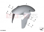 BMW Motorrad BMW 2021 F models F 900 R A2 (0K31) Front-wheel cover | Front-wheel cover