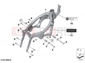 BMW Motorrad BMW 2021 F models F 900 R A2 (0K31) Front frame | Front frame