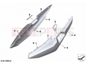 Rear side panel | Rear side panel - BMW Motorrad K 1600 GT 22 (0F21, 0F23) 2020