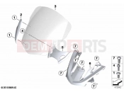 Windshield / mounting | Windshield / mounting - BMW Motorrad K 1600 GT 22 (0F21, 0F23) 2020