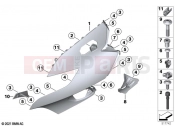 Upper trim section | Upper trim section - BMW Motorrad K 1600 GT 22 (0F21, 0F23) 2020