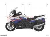 Stick-on label | Stick-on label - BMW Motorrad K 1600 GT 22 (0F21, 0F23) 2020