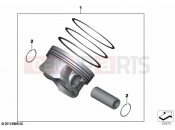 Piston, single components | Piston, single components - BMW Motorrad K 1600 GT 22 (0F21, 0F23) 2020