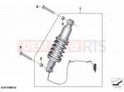 Spring strut ESA front | Spring strut ESA front - BMW Motorrad K 1600 GT 22 (0F21, 0F23) 2020