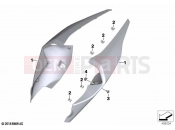 BMW Motorrad BMW 2022 M models M 1000 RR (0E71,0E73) Rear side panel | Rear side panel