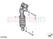 BMW Motorrad BMW 2022 M models M 1000 RR (0E71,0E73) Spring strut, rear | Spring strut, rear