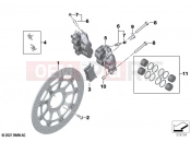 BMW Motorrad BMW 2022 M models M 1000 RR (0E71,0E73) Front wheel brake | Front wheel brake