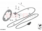 BMW Motorrad BMW 2022 M models M 1000 RR (0E71,0E73) Rotational-speed sensor, rear | Rotational-speed sensor, rear
