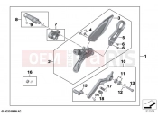 Footrest system, right 2 - BMW Motorrad M 1000 RR (0E71,0E73) 2021