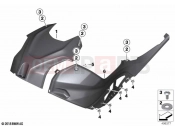 BMW Motorrad BMW 2021 M models M 1000 RR (0E71,0E73) Panel, fuel tank 2 | Panel, fuel tank 2
