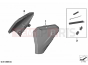 BMW Motorrad BMW 2021 R models R 1250 GS 21 (0M00) Additional splash guard, rear frame | Additional splash guard, rear frame
