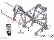BMW Motorrad BMW 2021 R models R 1250 GS 21 (0M00) Front frame | Front frame