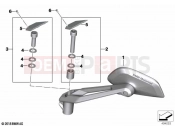 BMW Motorrad BMW 2021 R models R 1250 GS 21 (0M00) Mirror 2 | Mirror 2