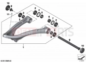 BMW Motorrad BMW 2021 R models R 1250 GS 21 (0M00) Trailing arm | Trailing arm