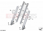 BMW Motorrad BMW 2021 R models R 1250 GS 21 (0M00) Fork slider | Fork slider