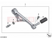 BMW Motorrad BMW 2021 R models R 1250 GS 21 (0M00) Gearshift lever, adjustable | Gearshift lever, adjustable