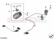 BMW Motorrad BMW 2021 R models R 1250 GS 21 (0M00) Retrofitting, LED additional headlight | Retrofitting, LED additional headlight