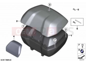 BMW Motorrad BMW 2021 R models R 1250 GS 21 (0M00) Topcase 49l | Topcase 49l
