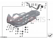 BMW Motorrad BMW 2021 R models R 1250 GS 21 (0M00) Engine guard, aluminium | Engine guard, aluminium