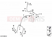 BMW Motorrad BMW 2021 R models R 1250 GS 21 (0M00) Brake line front | Brake line front