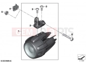 BMW Motorrad BMW 2021 R models R 1250 GS 21 (0M00) LED additional headlight 