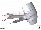 BMW Motorrad BMW 2020 R models R 1250 GS 21 (0M04) Mudguard rear | Mudguard rear