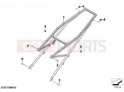 BMW Motorrad BMW 2020 R models R 1250 GS 21 (0M04) Rear frame | Rear frame