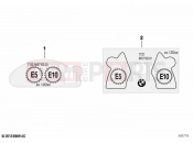 BMW Motorrad BMW 2020 R models R 1250 GS 21 (0M04) Information plate, fuel | Information plate, fuel