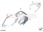 BMW Motorrad BMW 2020 R models R 1250 GS 21 (0M04) Painted parts YNB5 light-white solid | Painted parts YNB5 light-white solid