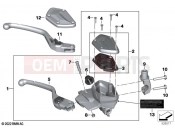 BMW Motorrad BMW 2020 R models R 1250 GS 21 (0M04) Handbrake control assembly | Handbrake control assembly