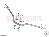 BMW Motorrad BMW 2020 R models R 1250 GS 21 (0M04) Handlebar | Handlebar