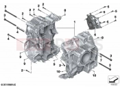 BMW Motorrad BMW 2020 R models R 1250 GS 21 (0M04) Screw connection, crankcase | Screw connection, crankcase