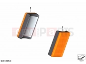 BMW Motorrad BMW 2020 R models R 1250 GS 21 (0M04) Rear reflector yellow side front | Rear reflector yellow side front