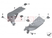 Holder, wind deflector | Holder, wind deflector - BMW Motorrad R 1250 GS Adv. 21 (0M14) 2020