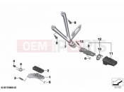 Footrest system, left | Footrest system, left - BMW Motorrad R 1250 GS Adv. 21 (0M14) 2020