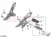 Footrest, front 2 | Footrest, front 2 - BMW Motorrad R 1250 RS 19 (0J81, 0J83) 2021