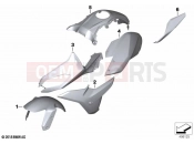 Painted parts YNB5 light-white solid | Painted parts YNB5 light-white solid - BMW Motorrad R 1250 RS 19 (0J81, 0J83) 2021