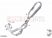 Exhaust system, chrome | Exhaust system, chrome - BMW Motorrad R 1250 RS 19 (0J81, 0J83) 2021