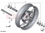 Cast rim, front | Cast rim, front - BMW Motorrad R 1250 RS 19 (0J81, 0J83) 2021
