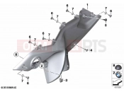 Side trim panel | Side trim panel - BMW Motorrad R 1250 RS 19 (0J81, 0J83) 2021