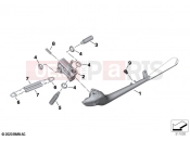 BMW Motorrad BMW 2021 R models R 18 Transcont. (0L41, 0L43) Side stand | Side stand