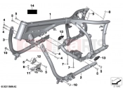 BMW Motorrad BMW 2021 R models R 18 Transcont. (0L41, 0L43) Main frame | Main frame