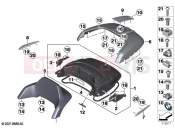 Topcase lid - BMW Motorrad R 18 Transcont. (0L41, 0L43) 2021