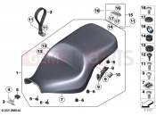 BMW Motorrad BMW 2021 R models R 18 Transcont. (0L41, 0L43) Seat bench | Seat bench
