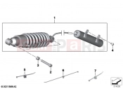 Spring strut, mounting parts - BMW Motorrad R 18 Transcont. (0L41, 0L43) 2021