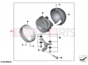 BMW Motorrad BMW 2021 R models R 18 Transcont. (0L41, 0L43) LED additional headlight | LED additional headlight