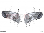 BMW Motorrad BMW 2021 R models R 18 Transcont. (0L41, 0L43) Loudspeaker front | Loudspeaker front