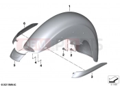 BMW Motorrad BMW 2021 R models R 18 Transcont. (0L41, 0L43) Front-wheel cover | Front-wheel cover