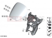BMW Motorrad BMW 2021 R models R 18 Transcont. (0L41, 0L43) Windshield / mounting | Windshield / mounting
