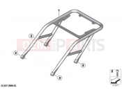 BMW Motorrad BMW 2021 R models R 18 Transcont. (0L41, 0L43) Topcase carrier | Topcase carrier